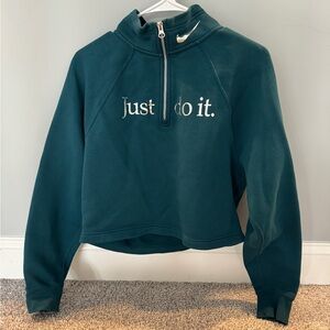 Women’s Nike Teal Half-Zip Sweatshirt